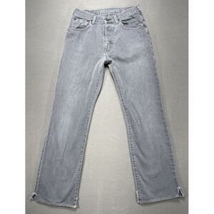 Vintage Guess Jeans Mens Sz 32x34 (30x32) Gray Faded Distressed Minimalist Denim